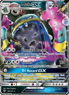 Alolan Muk GX, Burning Shadows 84/147