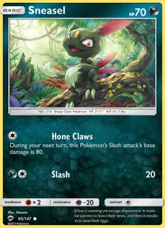 Sneasel, Burning Shadows 85/147