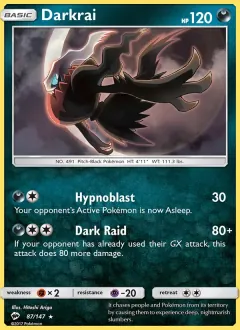 Darkrai, Burning Shadows 87/147