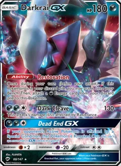Darkrai GX, Burning Shadows 88/147