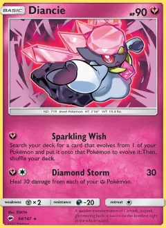 Diancie, Burning Shadows 94/147