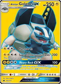 Alolan Golem GX, Crimson Invasion 102/111