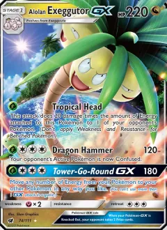 Alolan Exeggutor GX, Crimson Invasion 74/111