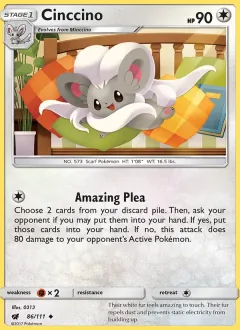 Cinccino, Crimson Invasion 86/111