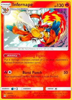 Infernape, Ultra Prism 23/156
