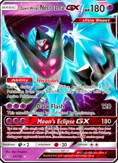 Dawn Wings Necrozma GX, Ultra Prism 63/156