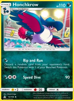 Honchkrow, Ultra Prism 72/156