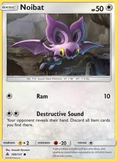 Noibat, Forbidden Light 100/131
