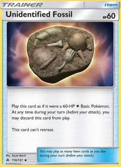 Unidentified Fossil, Forbidden Light 116/131