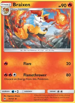Braixen, Forbidden Light 16/131