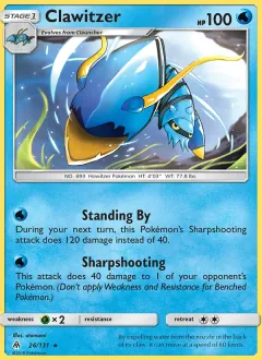 Clawitzer, Forbidden Light 26/131