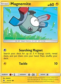 Magnemite, Forbidden Light 34/131