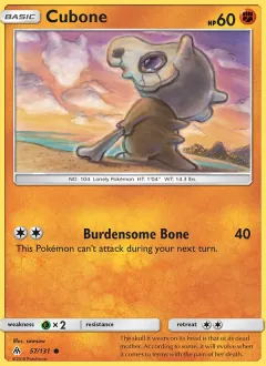 Cubone, Forbidden Light 57/131