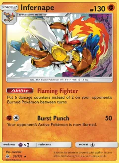 Infernape, Forbidden Light 59/131