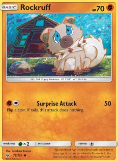 Rockruff, Forbidden Light 75/131