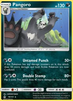 Pangoro, Forbidden Light 78/131