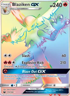 Blaziken GX, Celestial Storm 170/168