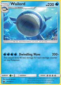 Wailord, Celestial Storm 40/168