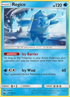 Regice, Celestial Storm 45/168