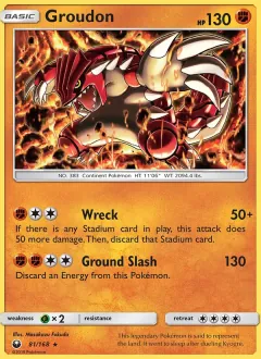 Groudon, Celestial Storm 81/168
