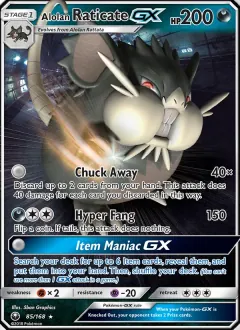 Alolan Raticate GX, Celestial Storm 85/168
