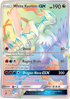 White Kyurem GX, Dragon Majesty 74/70