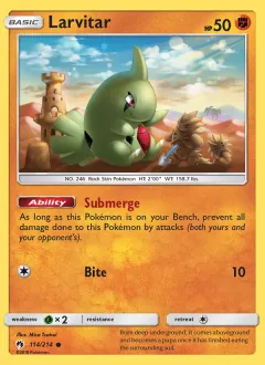 Larvitar, Lost Thunder 114/214