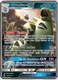 Tyranitar GX, Lost Thunder 121/214