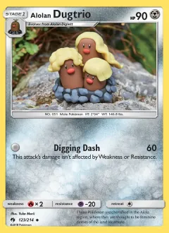 Alolan Dugtrio, Lost Thunder 123/214