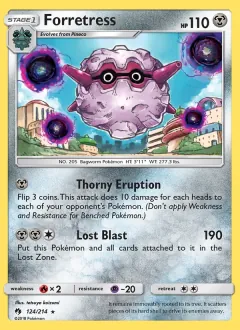 Forretress, Lost Thunder 124/214