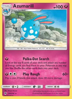 Azumarill, Lost Thunder 136/214