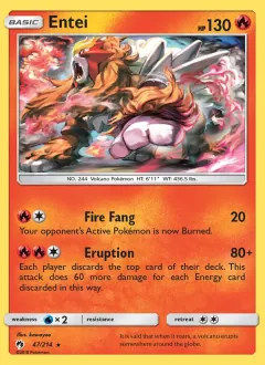 Entei, Lost Thunder 47/214