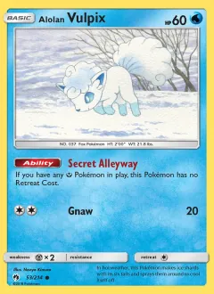 Alolan Vulpix, Lost Thunder 53/214