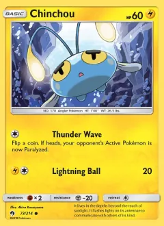 Chinchou, Lost Thunder 73/214