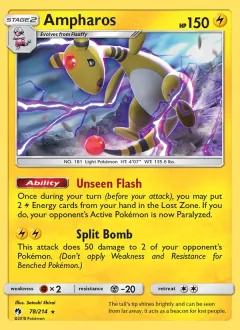 Ampharos, Lost Thunder 78/214