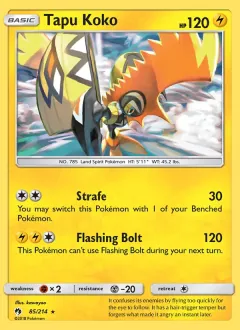 Tapu Koko, Lost Thunder 85/214