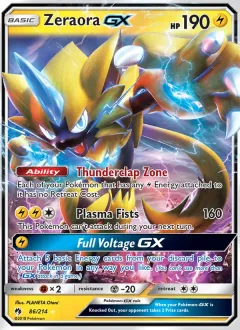 Zeraora GX, Lost Thunder 86/214