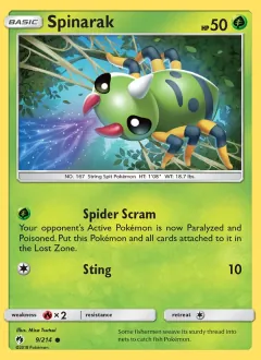 Spinarak, Lost Thunder 9/214