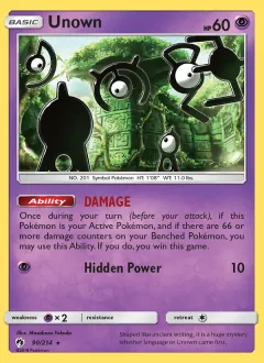 Unown, Lost Thunder 90/214
