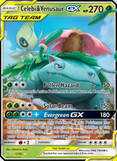 Celebi & Venusaur GX, Team Up 1/181