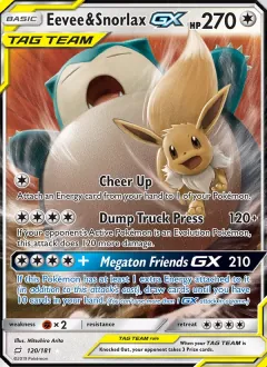 Eevee & Snorlax GX, Team Up 120/181