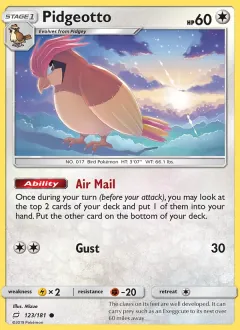 Pidgeotto, Team Up 123/181