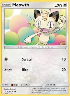 Meowth, Team Up 125/181