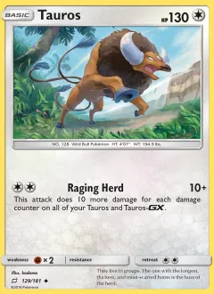 Tauros, Team Up 129/181