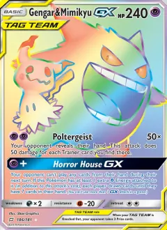 Gengar & Mimikyu GX, Team Up 186/181
