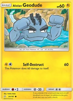 Alolan Geodude, Team Up 34/181