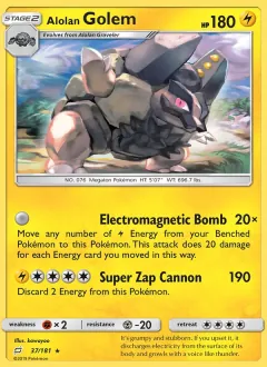 Alolan Golem, Team Up 37/181