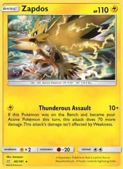 Zapdos, Team Up 40/181