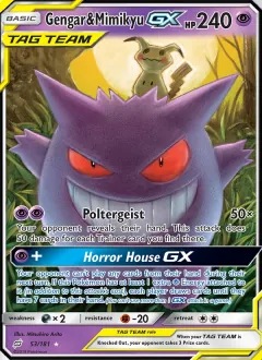 Gengar & Mimikyu GX, Team Up 53/181