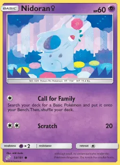 Nidoran♀, Team Up 54/181